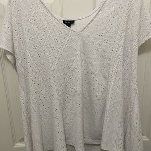 Torrid Size 1 Crochet White Blouse